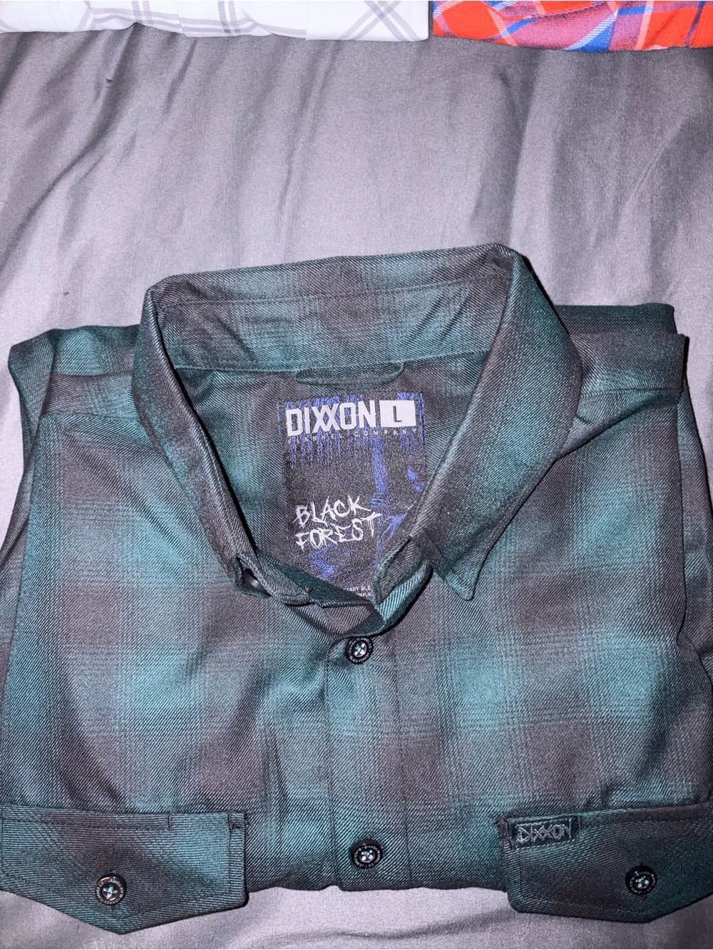 Dixxon The Black Forest Black Forest Men's Dark Green Plaid Shirt Jacket